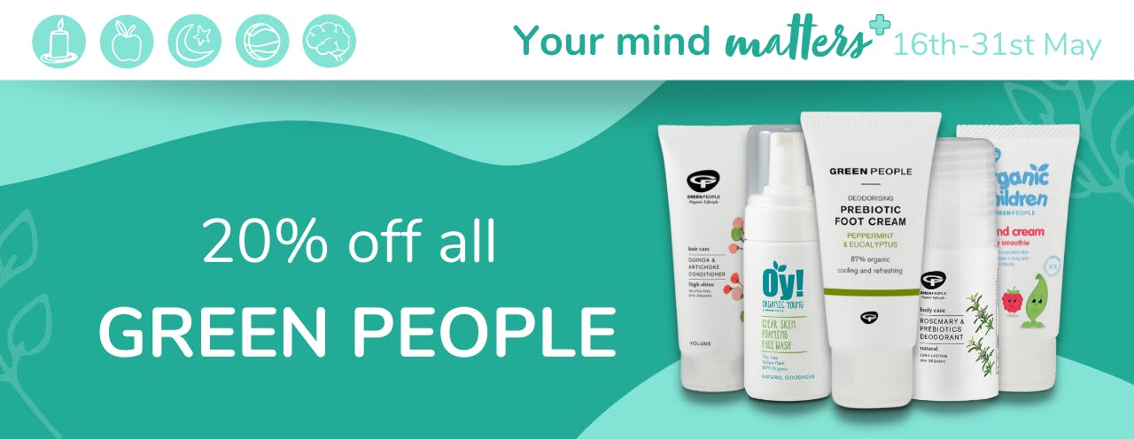 Your Mind Matters deal: 20% off all eco-friendly family skincare by Green People